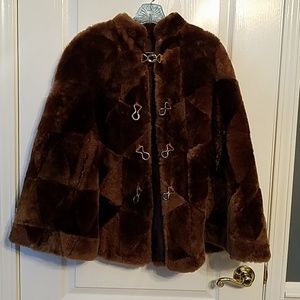 Faux fur shawl